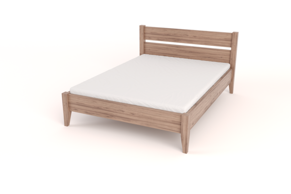 Tapered Bed with Headboard – Double